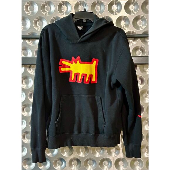 Keith Haring Dog Hoodie | Size Small | Uniqlo MoMA SPRZ NY | Rare - Picture 1 of 4